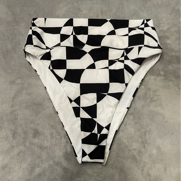 New! Beach Riot 70s Geometric Print Highway Bikini Bottom 24966 - Picture 5 of 10